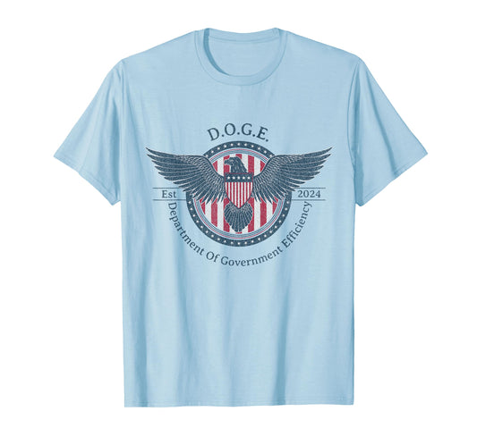 DOGE Department Of Government Efficiency Partiotic T-Shirt