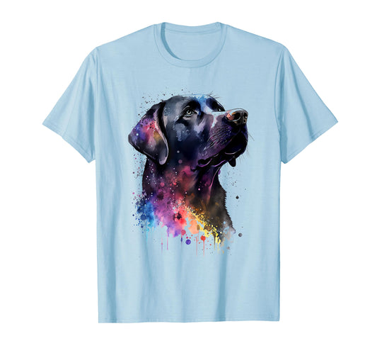 Black Labrador Dog T-Shirt for Men Women Girls Kids