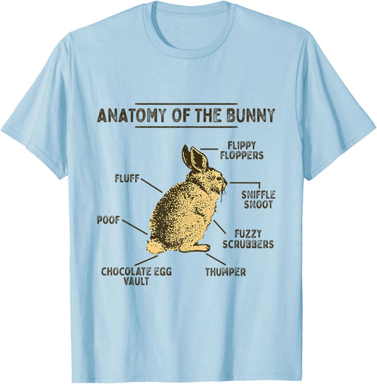 Anatomy Of The Bunny Rabbit Easter Lover Shirt T-Shirt