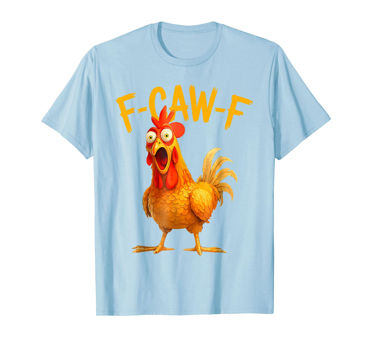 F-Caw-F Pun Funny Chicken Rooster Cawing Grunge T-Shirt
