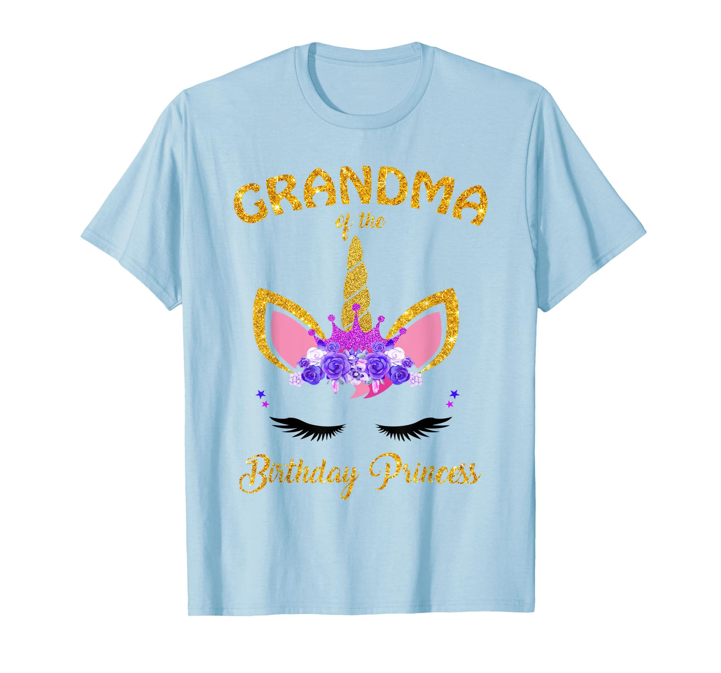 Grandma of the Birthday Princess Unicorn Girl T Shirt Outfit T-Shirt