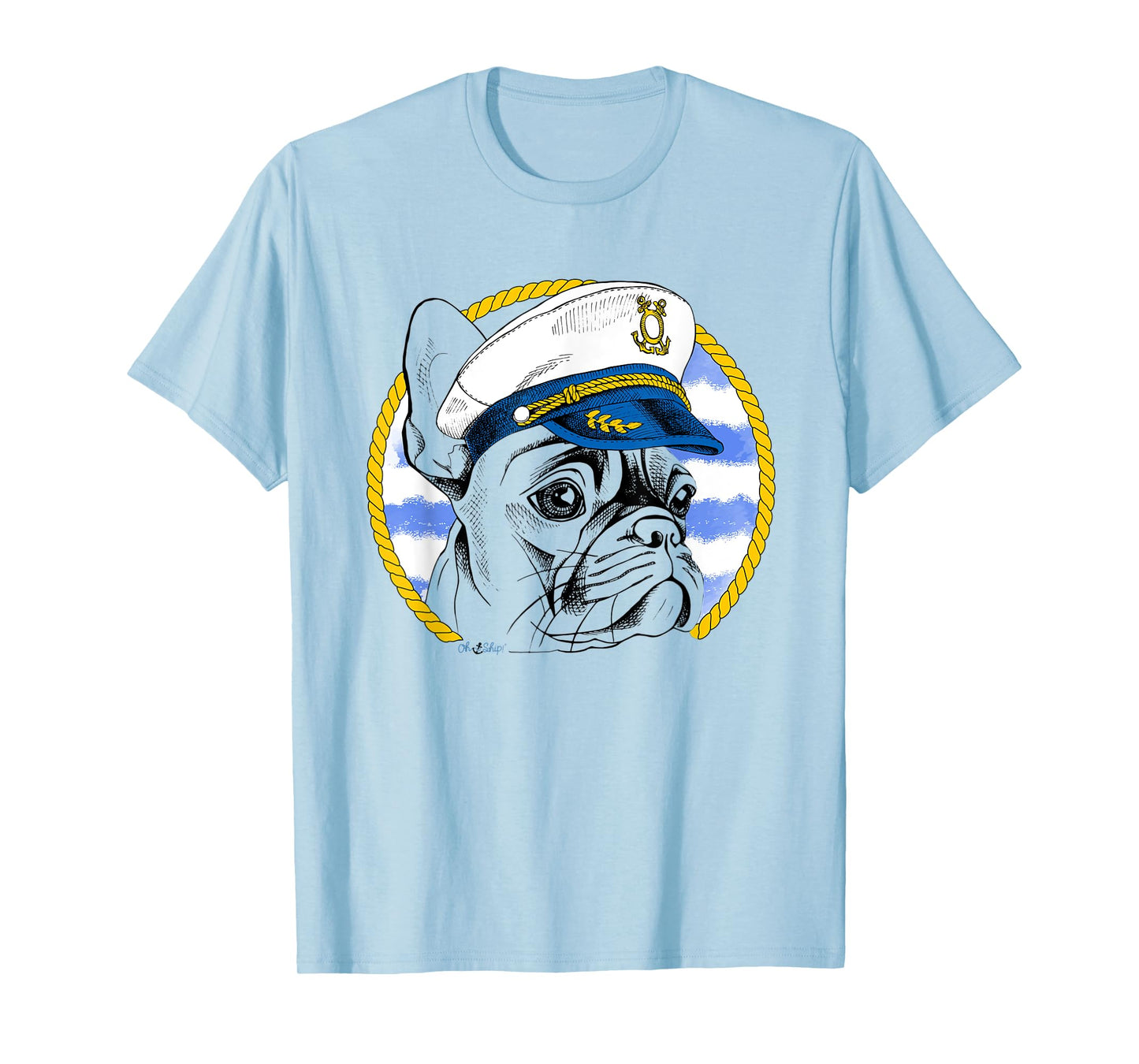 Oh Ship! Nautical French Bulldog T-Shirt