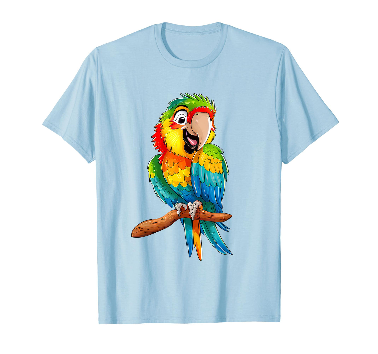 Vibrant Colorful Smiling Cute Baby Macaw T-Shirt