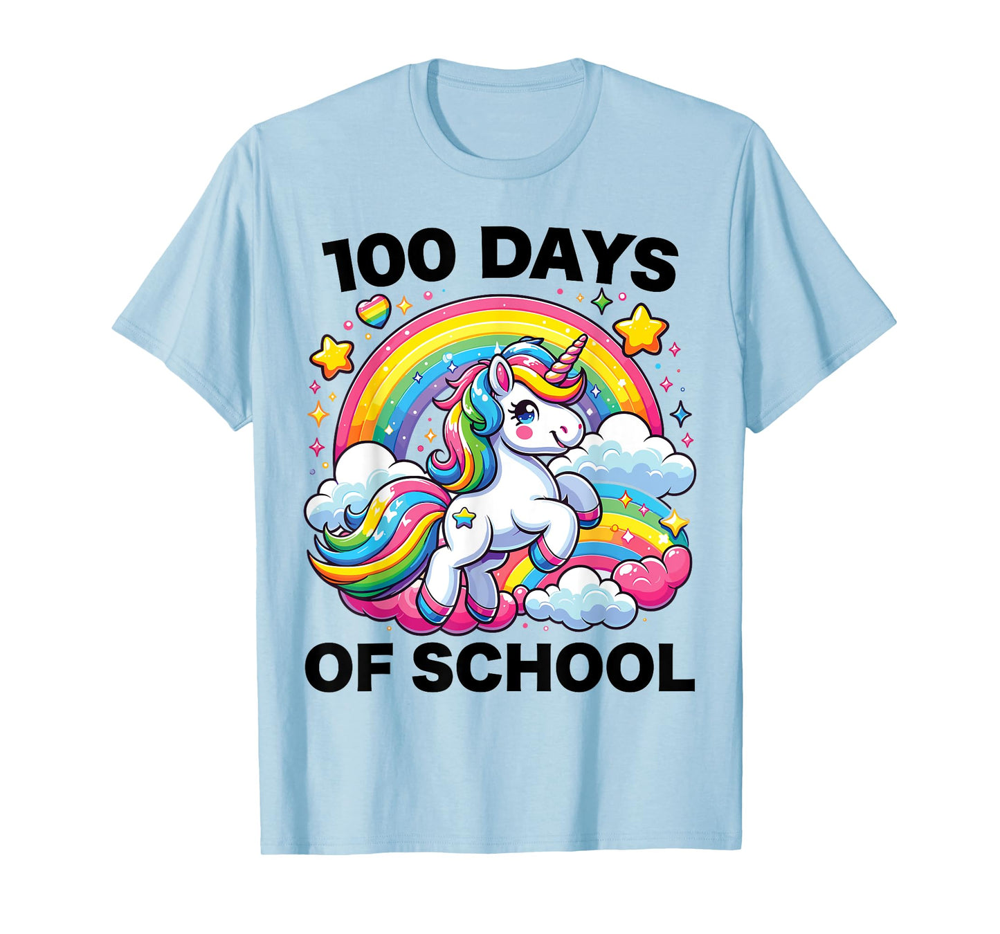 100 Days of School Unicorn Girls Teacher 100th Day of School T-Shirt