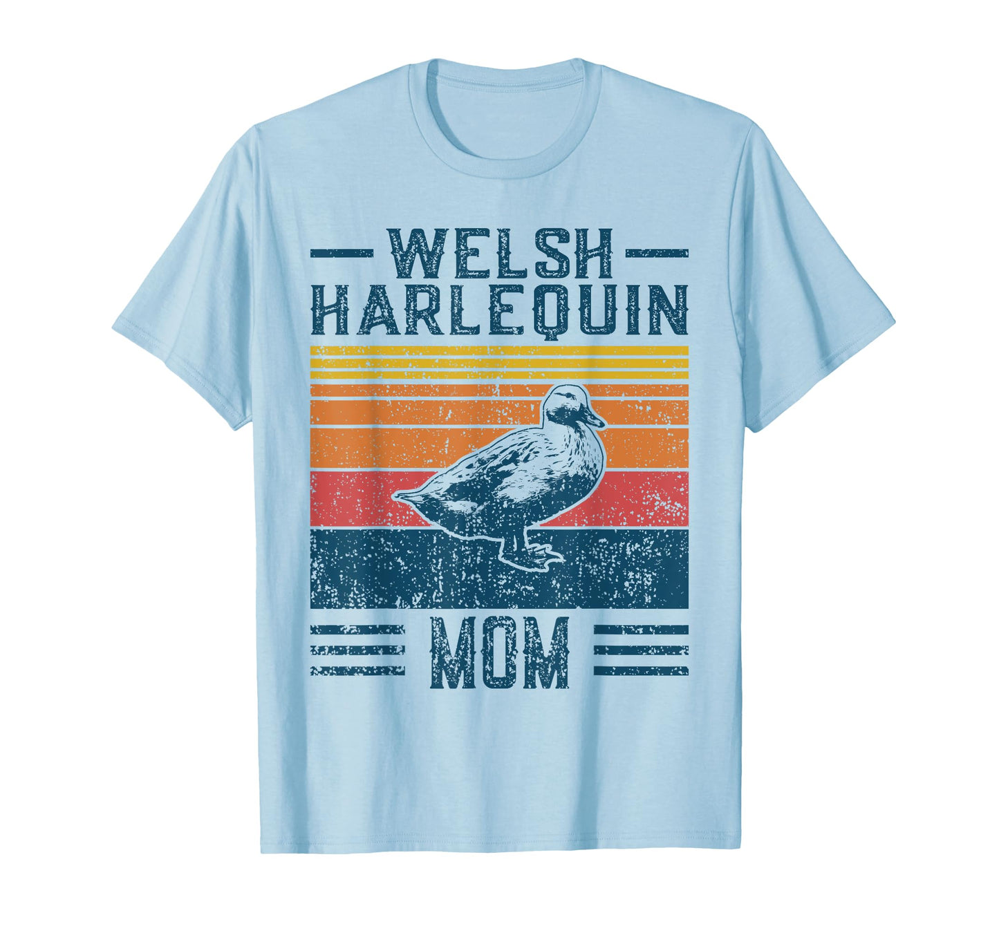 Best Duck Mom Women - Vintage Welsh Harlequin T-Shirt