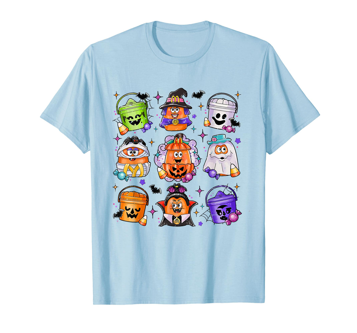 Vintage Funny Halloween Pumpkin Spooky Nuggets Chicken Cute T-Shirt