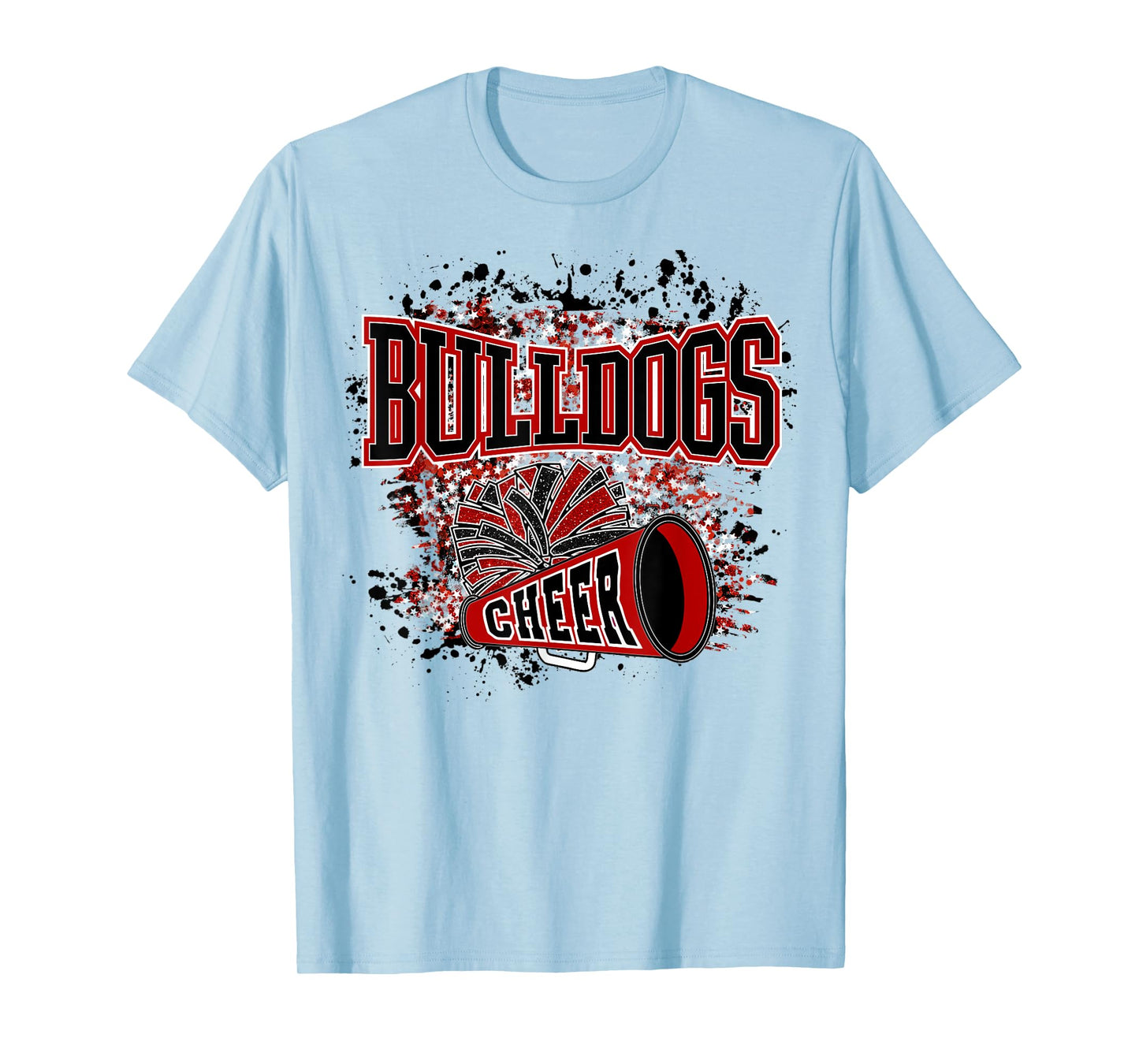 Go Bulldogs Cheer Women Bulldogs Girls School Spirit T-Shirt