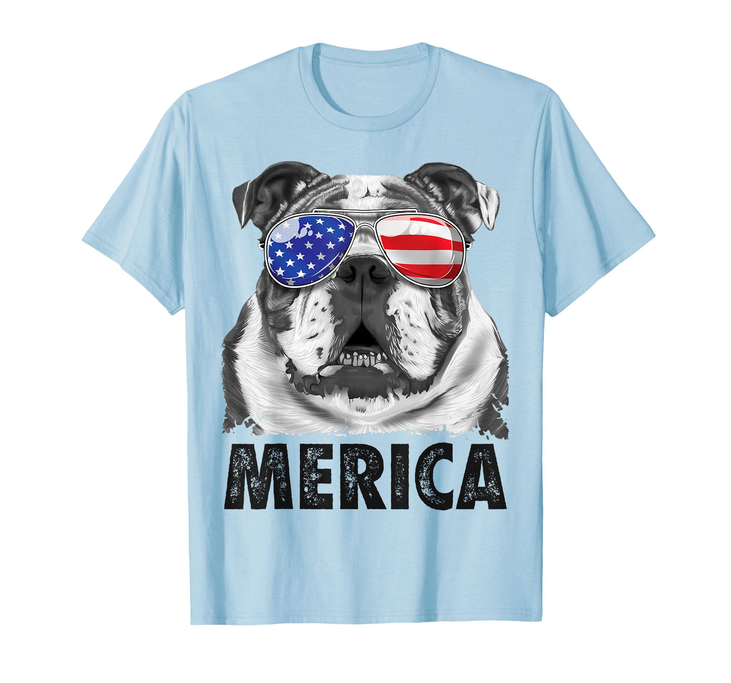 English Bulldog 4th of July Shirt Merica Men Women American T-Shirt