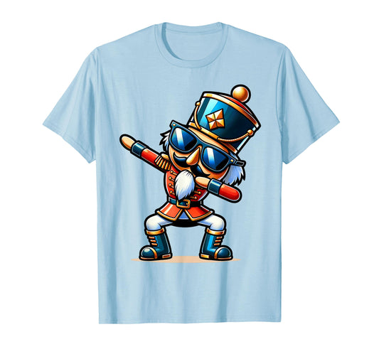 Christmas Nutcracker Dabbing Boys Santa Xmas Funny T-Shirt