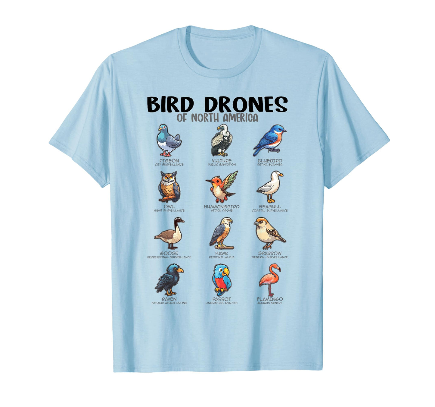 Bird Drones Of North America, Ornithologist Ornithology T-Shirt