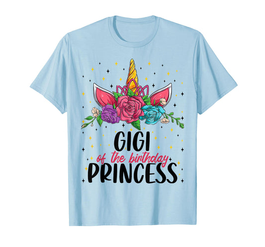 Gigi of the Birthday Girl Unicorn Bday Girl Party T-Shirt