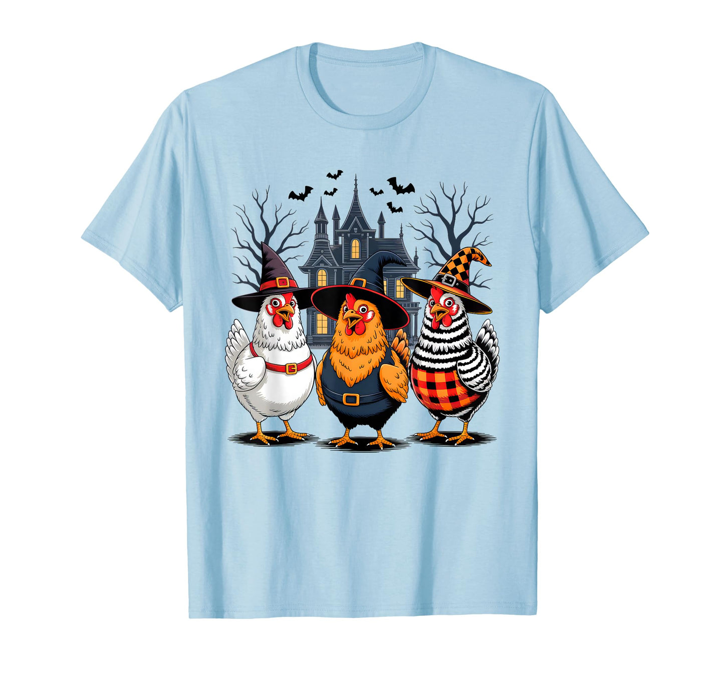 Halloween Chicken Witch Spooky Season For Men Women Farmer T-Shirt