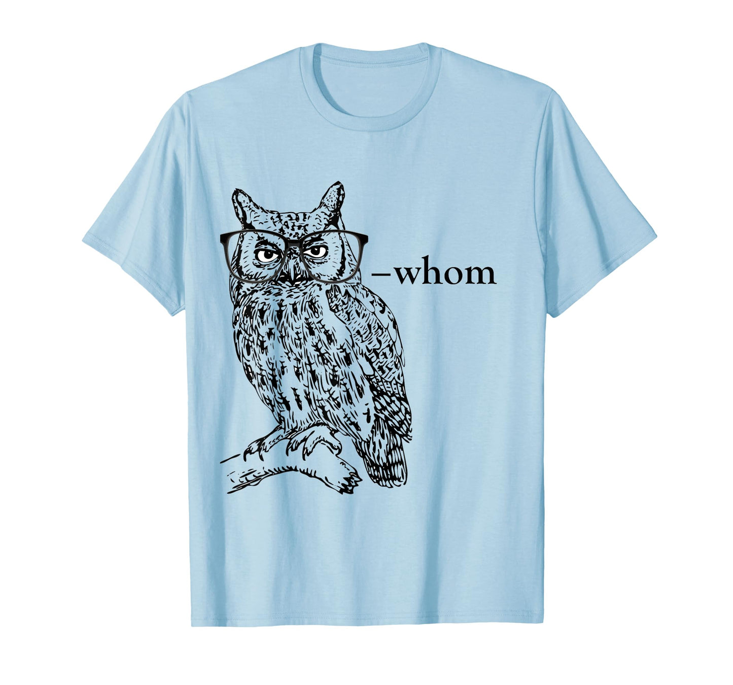 Who Whom Grammar Owl t shirt T-Shirt