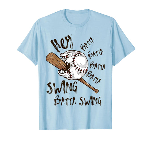 Hey Batter Batter Swing Funny Baseball Pitcher Support Shirt T-Shirt