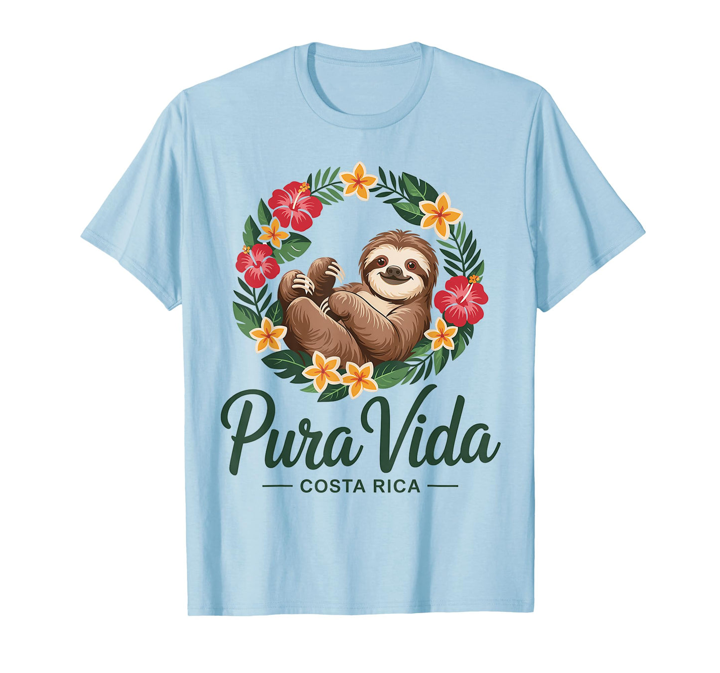 Vacation Tropical Pura Vida Sloth Costa Rica T-Shirt