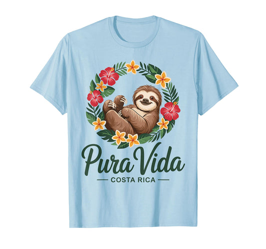 Vacation Tropical Pura Vida Sloth Costa Rica T-Shirt