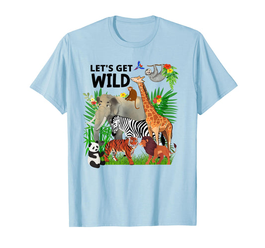 Zoo Animals Wildlife Birthday Party A Day At The Zoo Safari T-Shirt