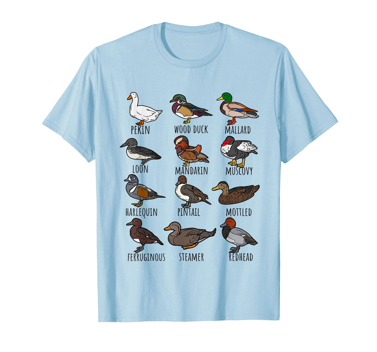 Types Of Ducks breeds Collection,Cute identification Duck T-Shirt