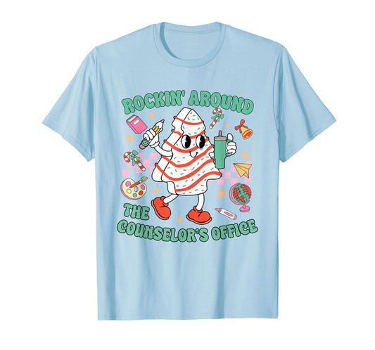 Rocking Around The Counselor's Office Christmas Counseling T-Shirt