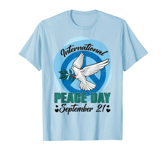 Funny Peace Bird World Peace Day International Day Of Peace T-Shirt