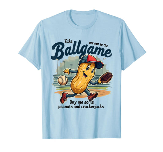 Funny Peanuts Take Me Out To The Ball Game Baseball Mothers T-Shirt