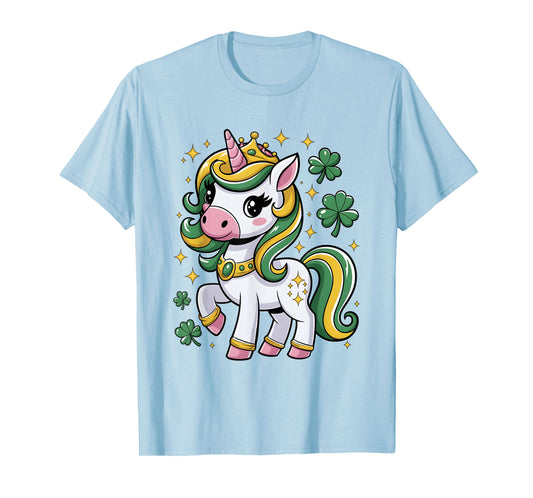 St Patricks Day Girls Kids Toddler Irish Unicorn Lepricorn T-Shirt