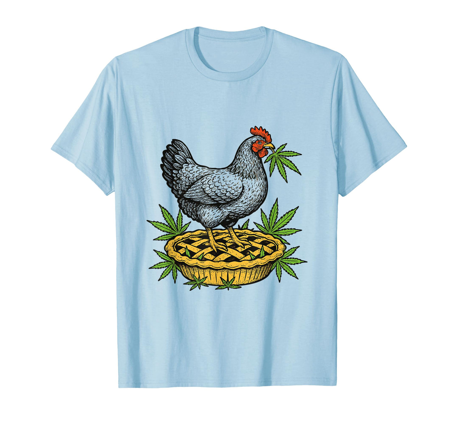 Chicken Pot Pie Marijuana Funny Cannabis Pun T-Shirt
