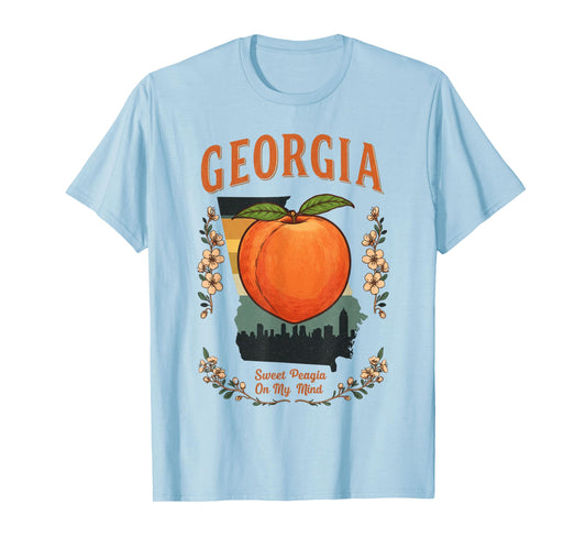 Georgia Peach Atlanta City State Pride Souvenir Womens T-Shirt