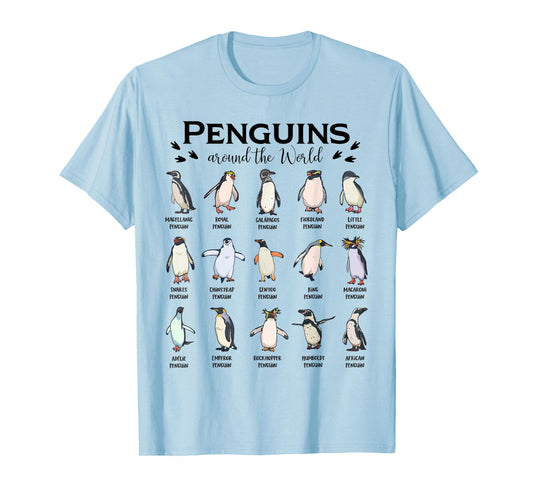 Penguin - Types of penguins T-Shirt