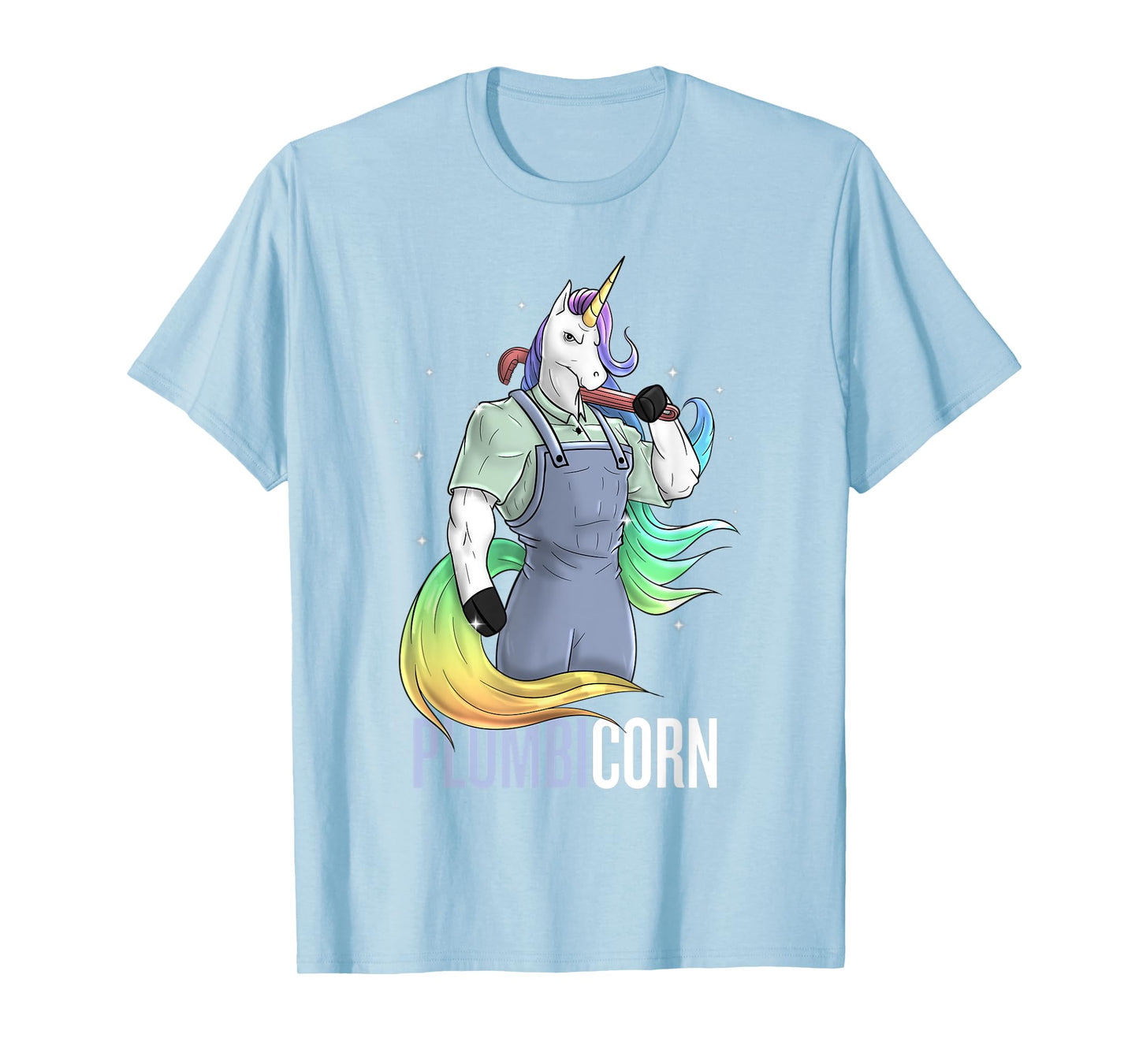 Plumber Unicorn Plumbicorn Plumbing Pun Handyman Funny T-Shirt