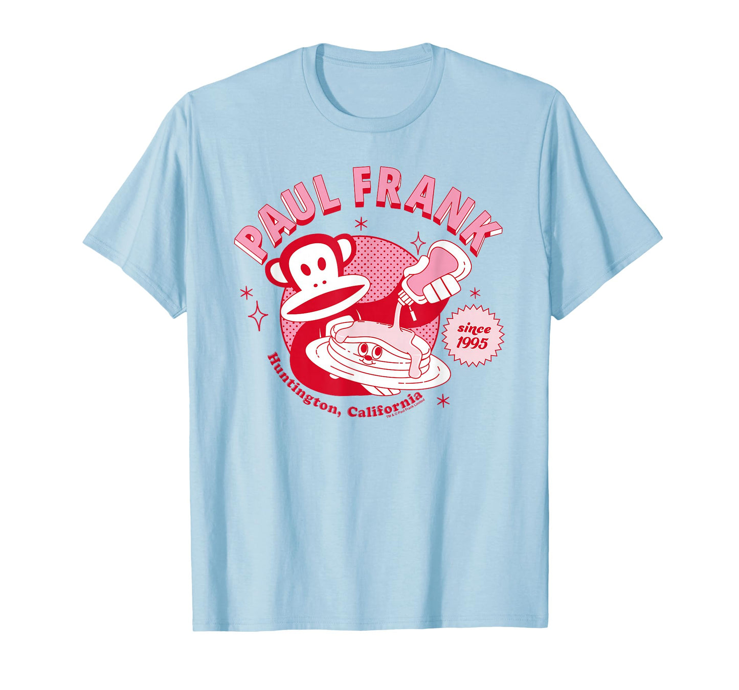 Paul Frank Breakfast Diner Pancakes Julius The Monkey T-Shirt