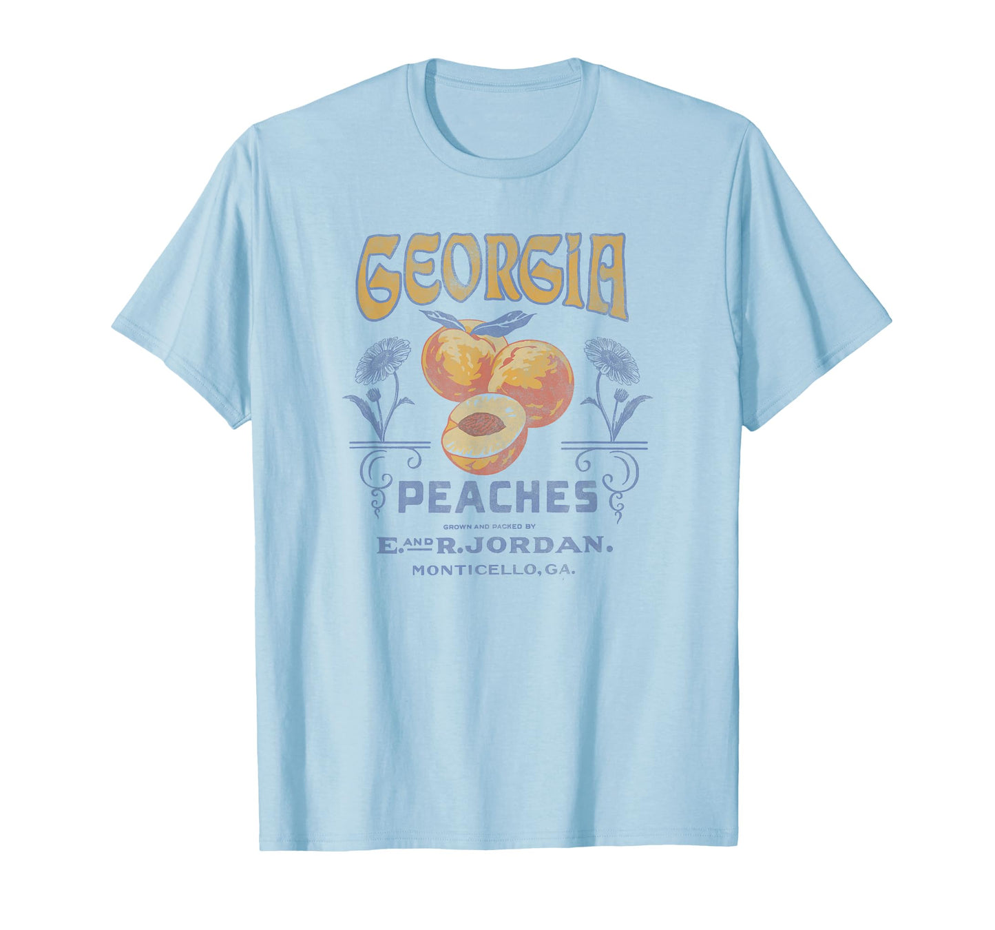 Trendy Georgia Peaches Vintage Poster T-Shirt