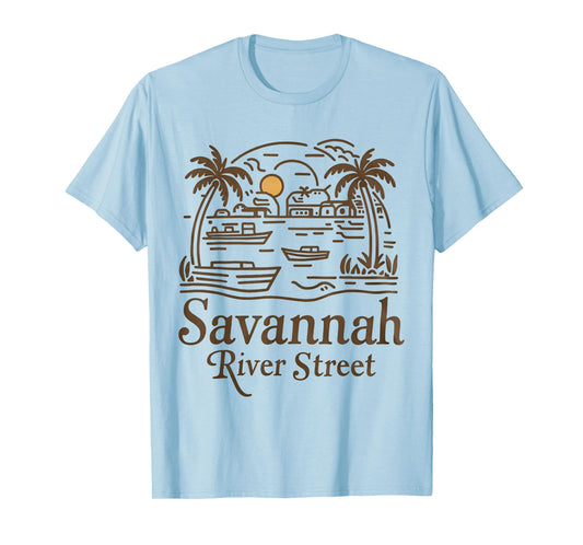 Savannah River Street Georgia Souvenir T-Shirt