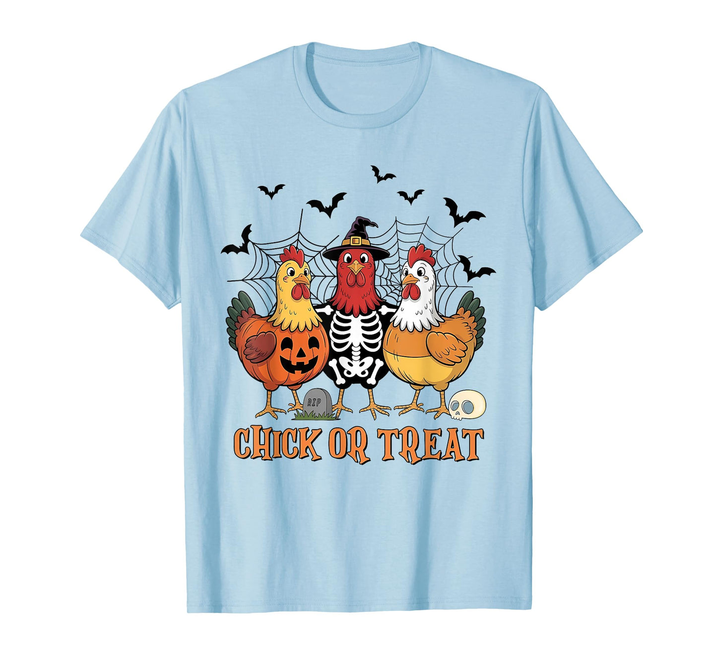 Halloween Chicken Skeleton Chick Or Treat Spooky Season T-Shirt