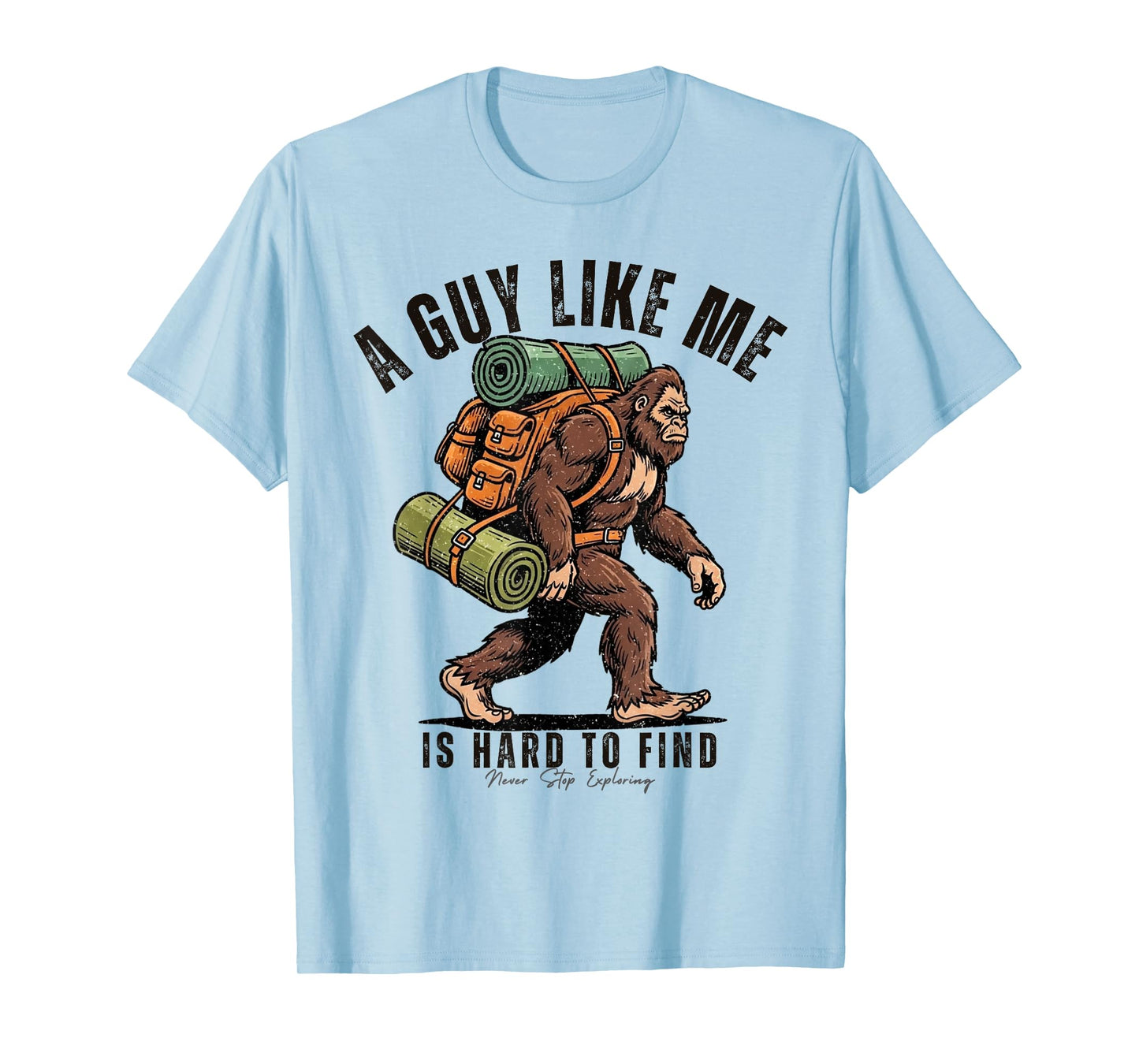 Bigfoot Camping Adventure Humor Hiking Sasquatch Funny T-Shirt