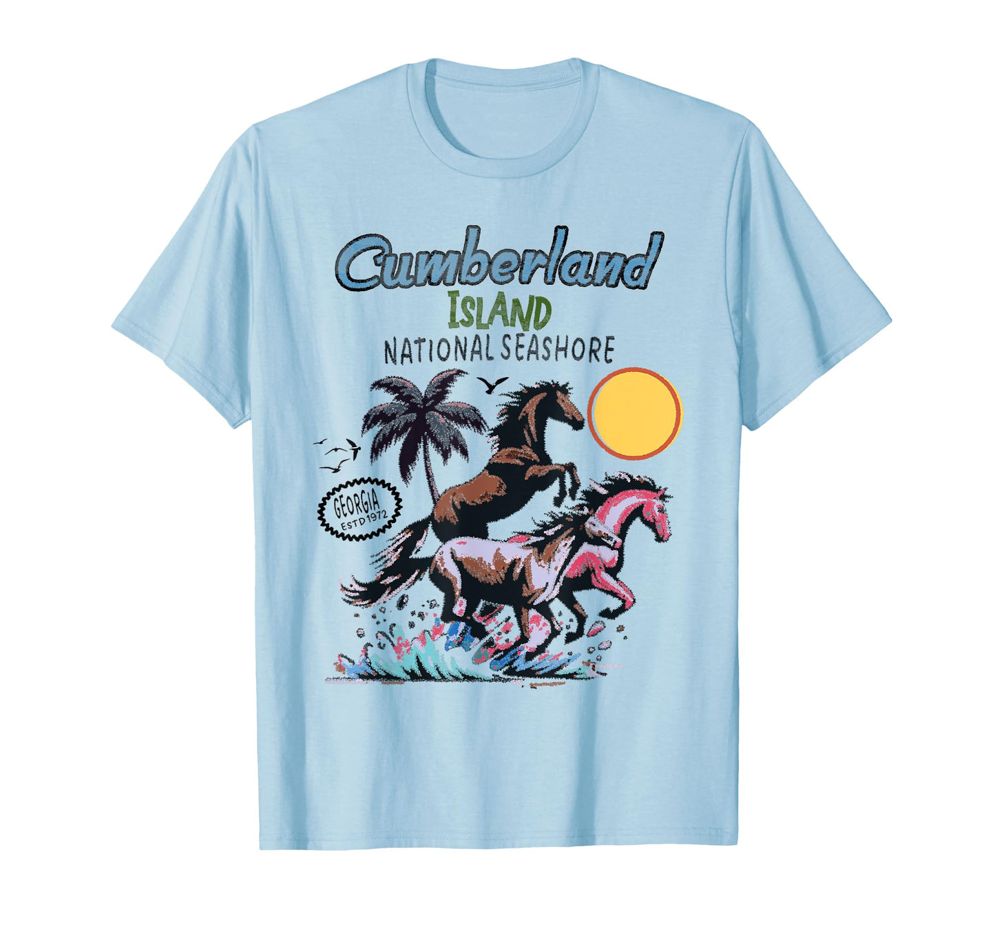 Cumberland Island National Seashore native horses T-Shirt