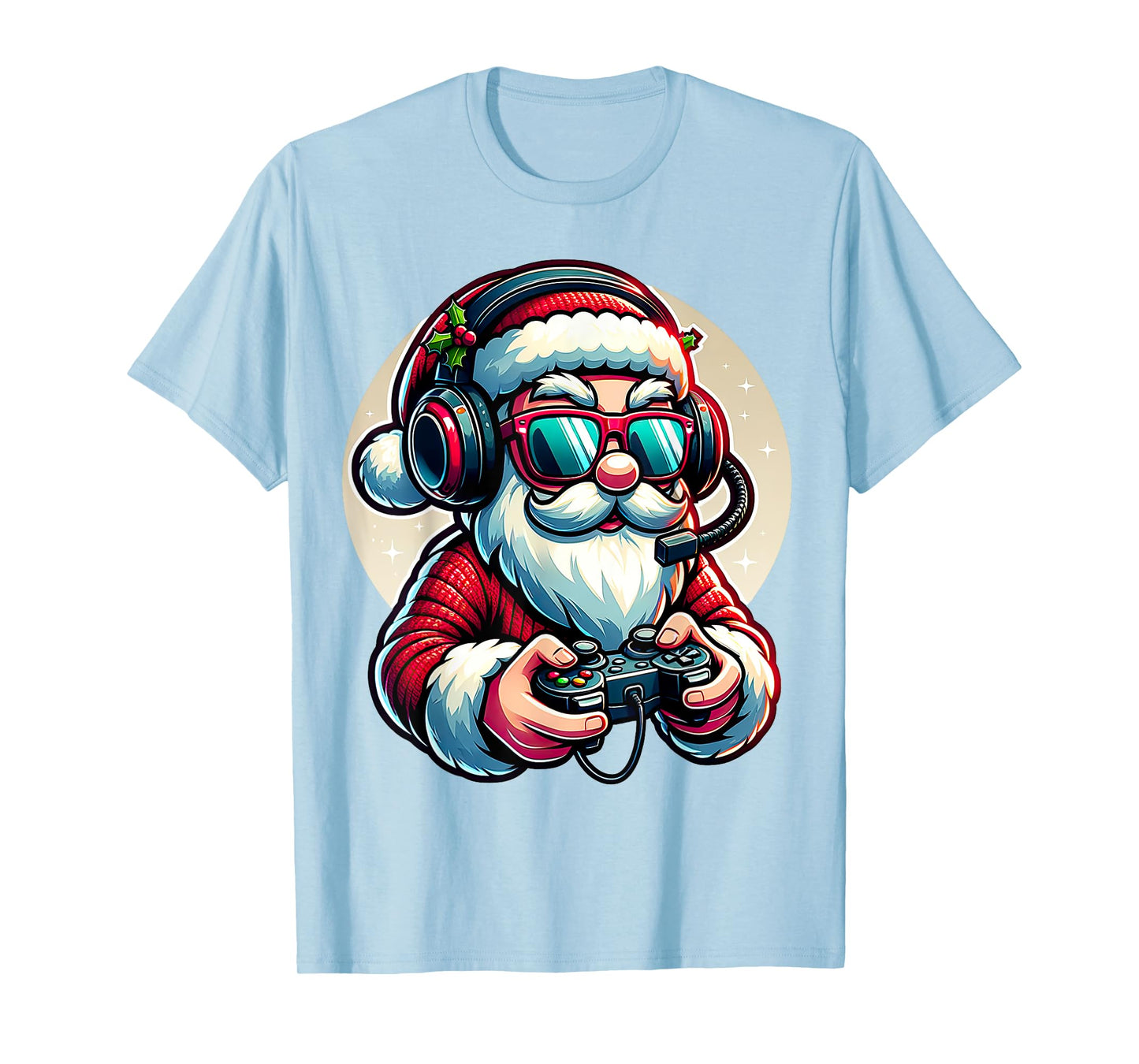 Christmas Gamer Boys Video Game Santa Xmas T-Shirt