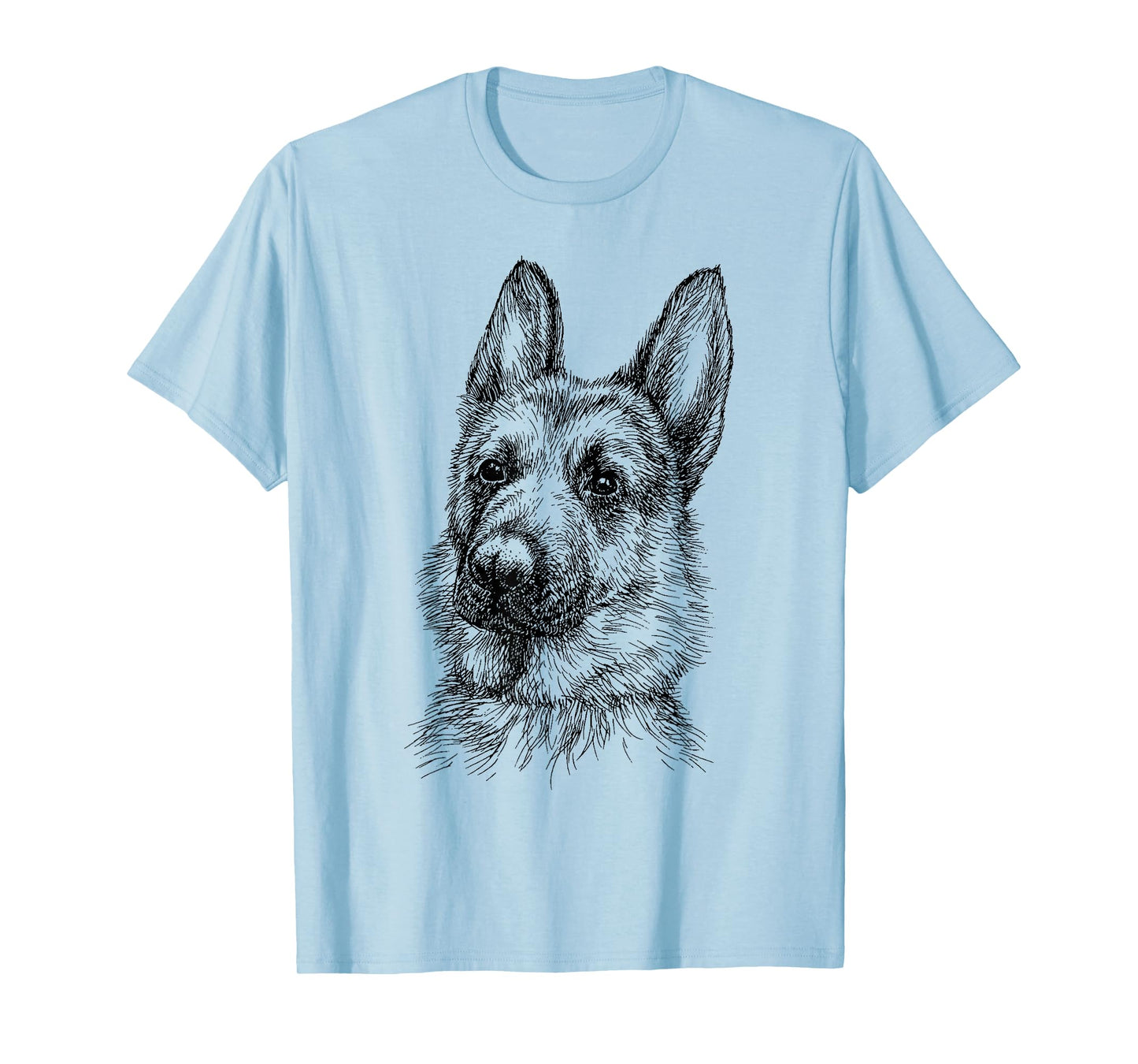 Portrait Drawing German Shepherd for Dog Owners T-Shirt