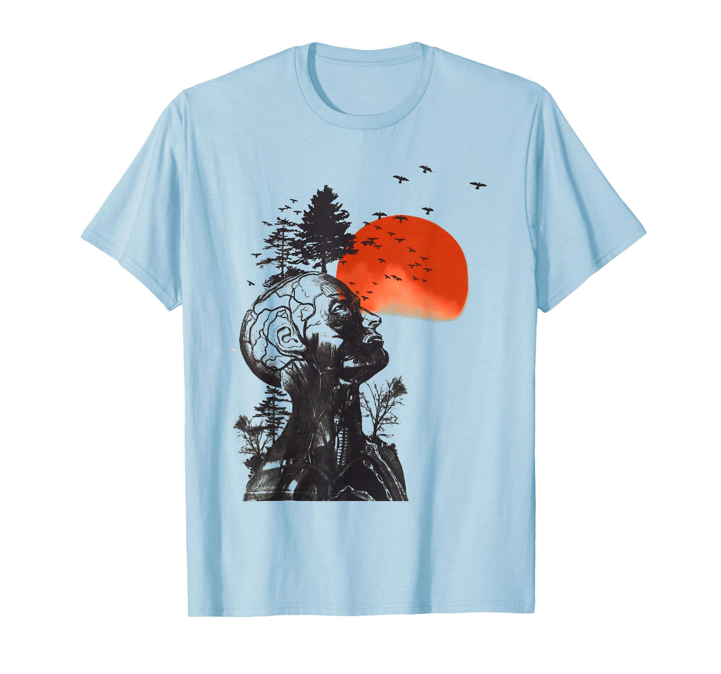 Nature on a human art t-shirt