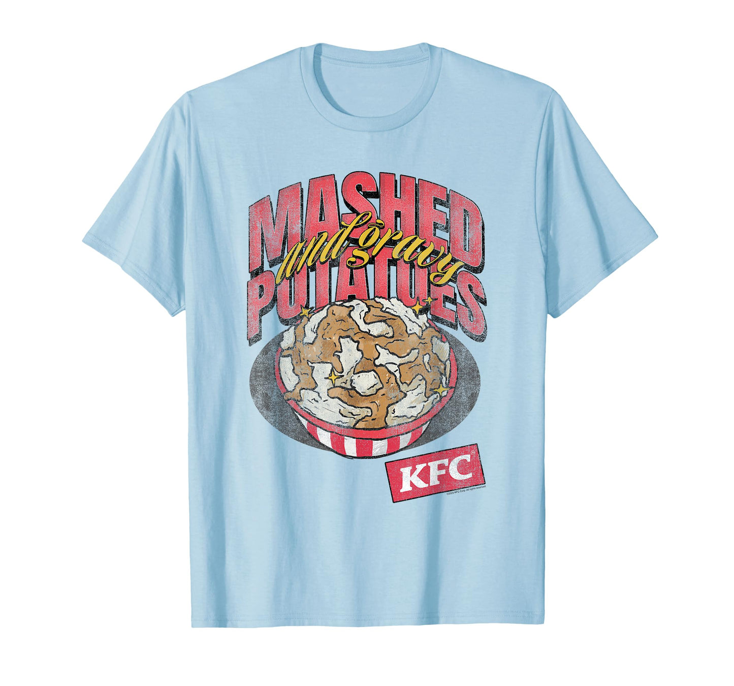 KFC Mashed Potatoes and Gravy Drawing Fun Food T-Shirt