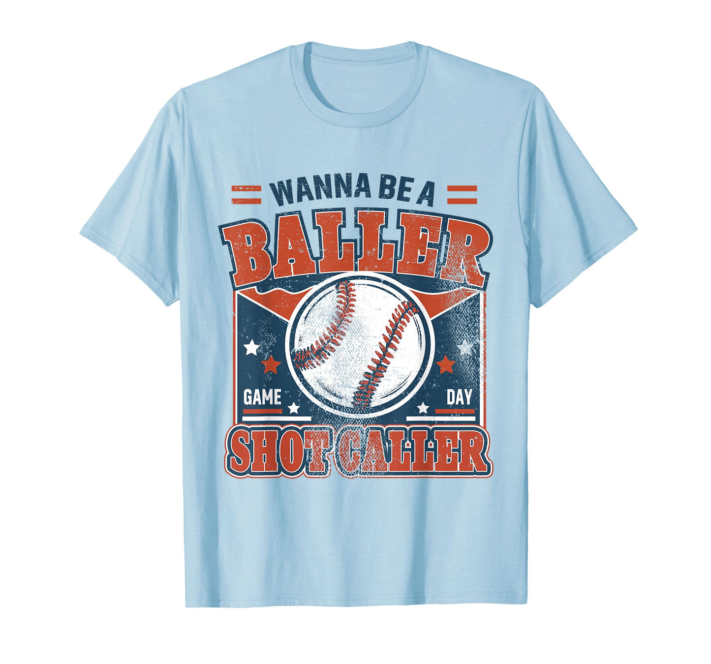 Old Fashion Wanna Be A Baller Shot Caller Mama Mom Baseball T-Shirt