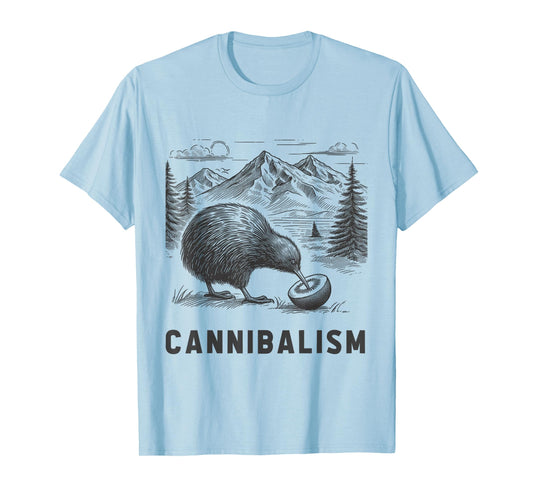 Funny Kiwi Bird Joke Cannibalism For Fruit Love Women Men T-Shirt