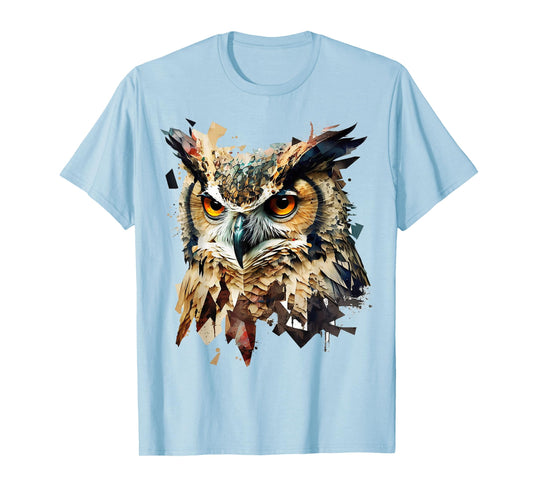 Art abstract owl bird animals T-Shirt