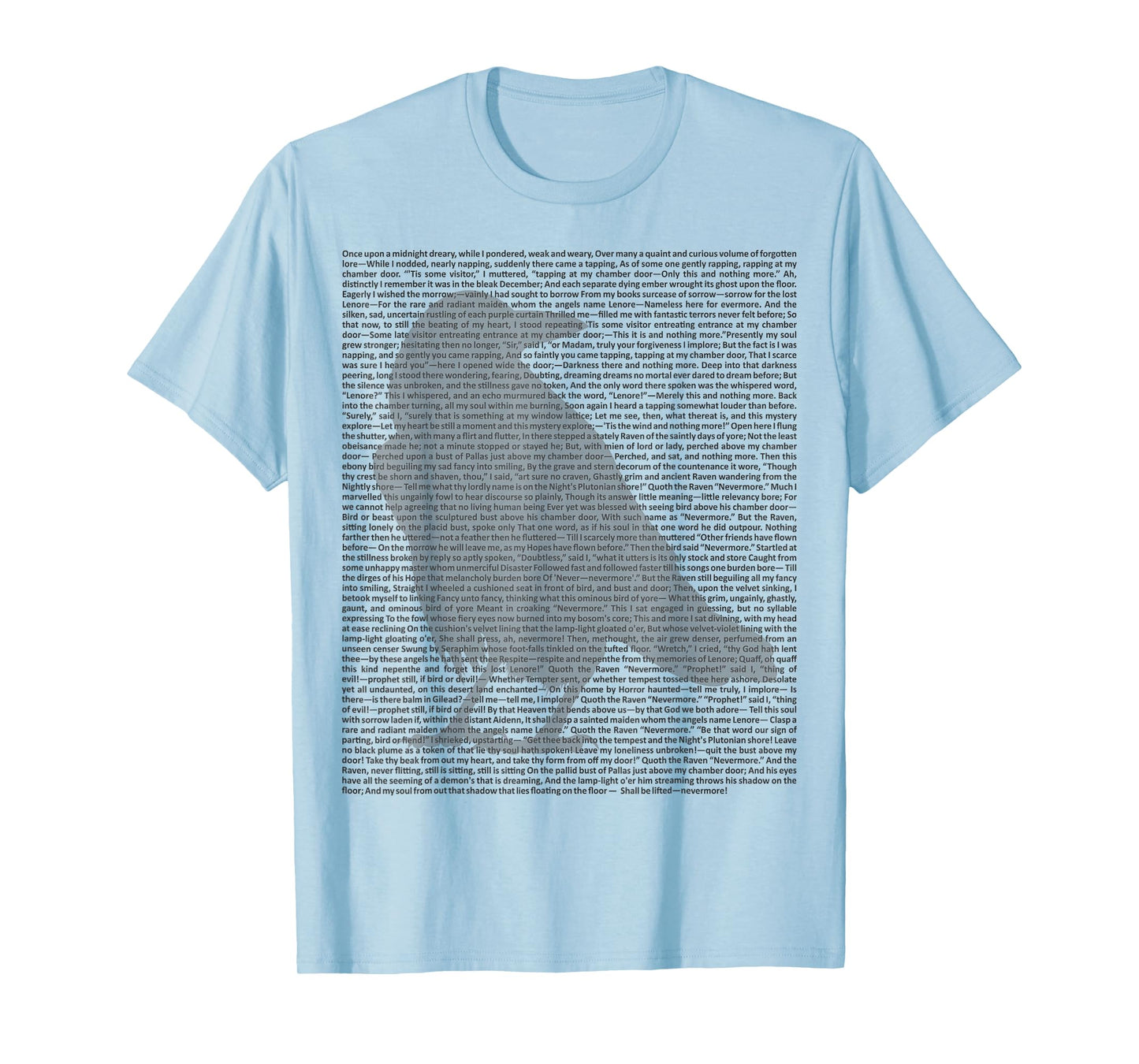 Edgar Allan Poe Poem - The Raven 1 - EAP Tribute Fan T-Shirt T-Shirt
