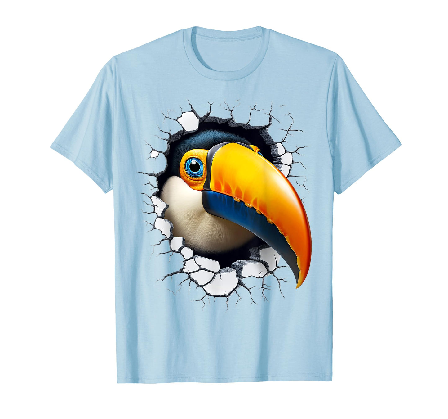 Toucan Animal Abstract Graphic Drawing Artwork Face Toucan T-Shirt