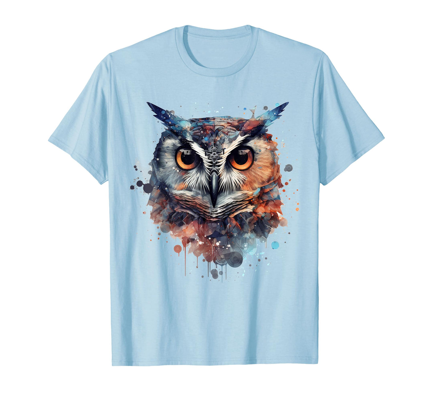 Owl animal lovers colourful artwork - animal bird art owl T-Shirt
