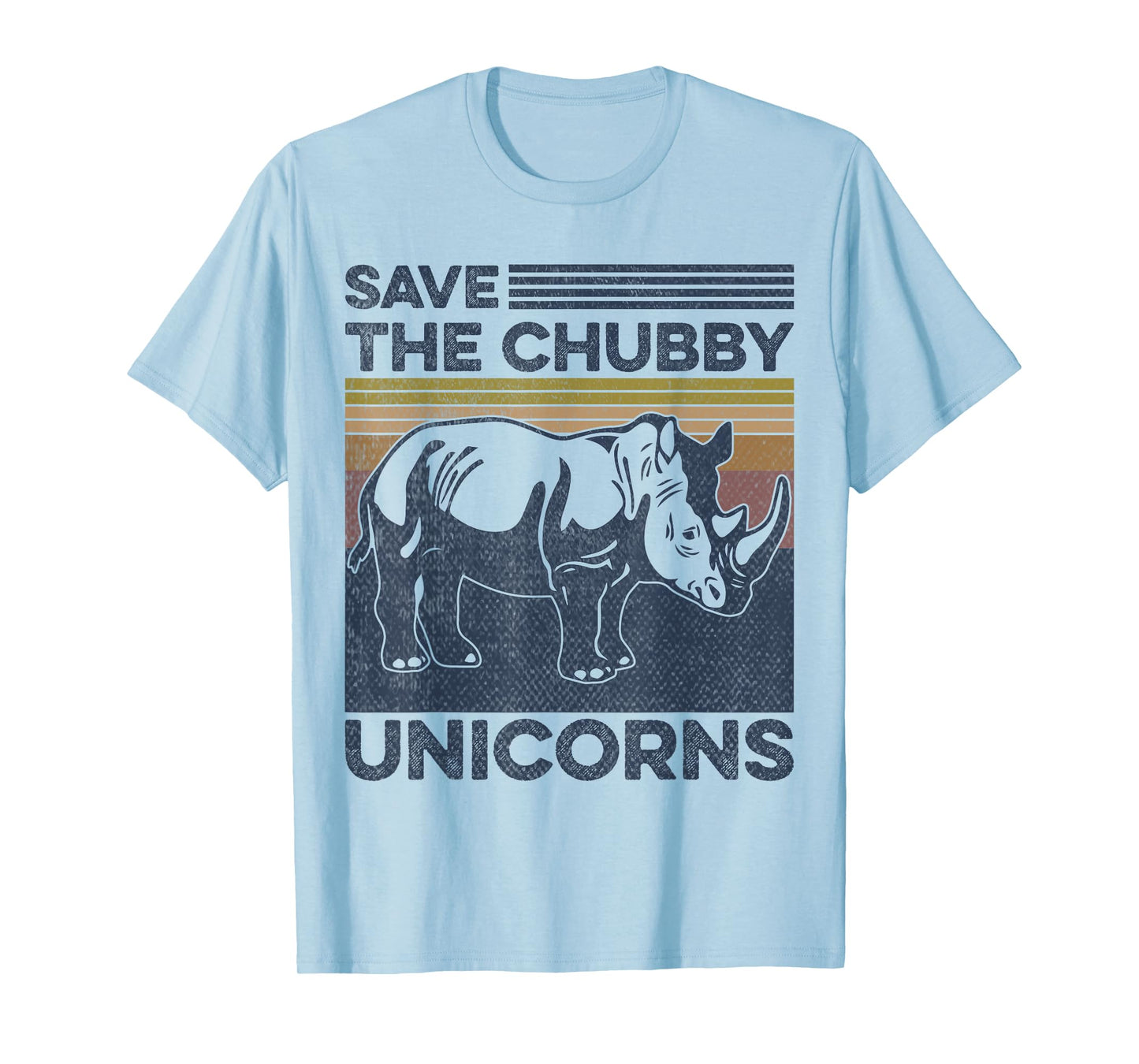 Save the Chubby Unicorns Rhinoceros Animal Lovers T-Shirt