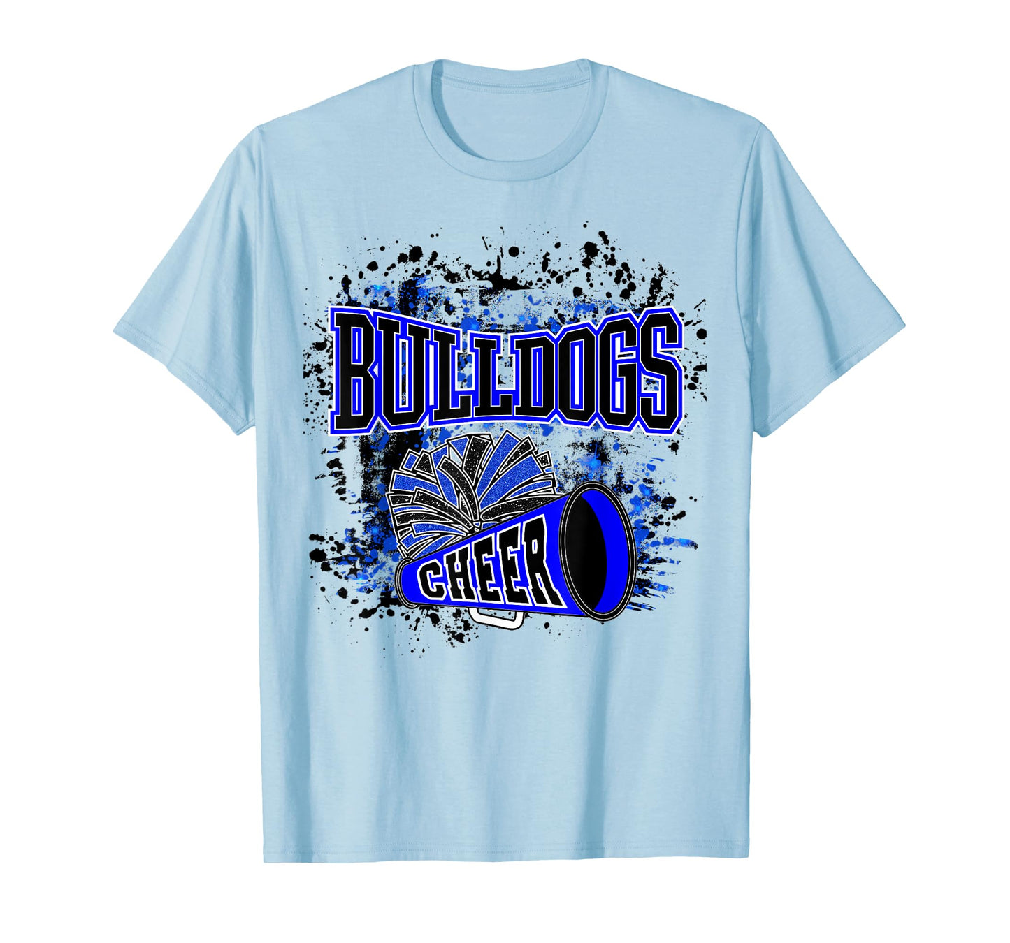 Go Bulldogs Cheer Women Bulldogs Girls School Spirit T-Shirt