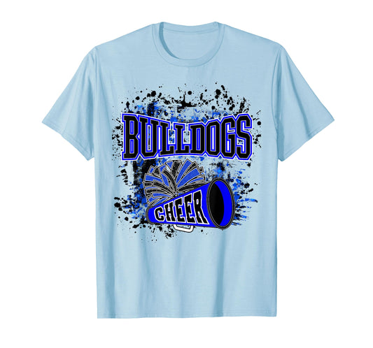 Go Bulldogs Cheer Women Bulldogs Girls School Spirit T-Shirt