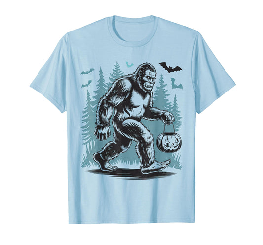 Halloween Bigfoot Pumpkin T-Shirt